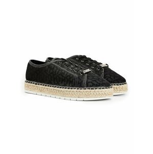 Tommy Hilfiger černé tenisky Mesh Lace up Espadrille