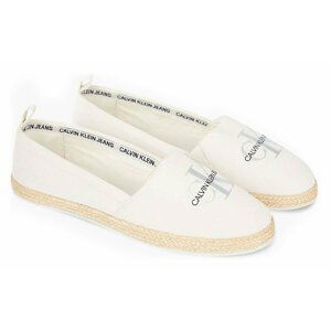 Calvin Klein smetanové/krémové espadrilky Espadrille Printed