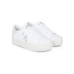 Calvin Klein bílé tenisky na platformě Vulcanized Flatform Laceup