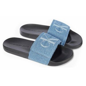 Calvin Klein pantofle Slide Velcro Denim