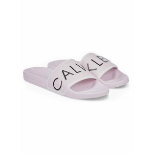 Calvin Klein růžové pantofle Slide Padded