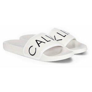 Calvin Klein bílé pantofle Slide Padded