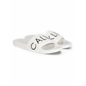 Calvin Klein bílé pantofle Slide Padded