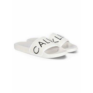 Calvin Klein bílé pantofle Slide Padded