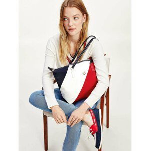 Tommy Hilfiger kabelka Poppy Tote Soft Nylon Stripes Corporate Mix