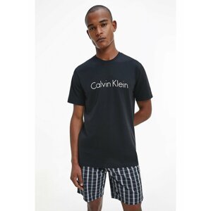 Calvin Klein černé pánské pyžamo S/S Short Set