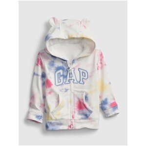 Barevná holčičí baby mikina GAP Logo tie-dye hoodie