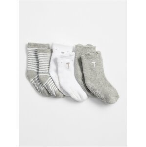 Barevné holčičí baby ponožky brannan bear crew socks, 3 páry