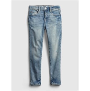 Modré klučičí dětské džíny distressed skinny jeans with stretch