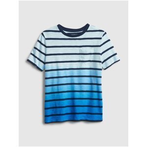 Modré klučičí dětské tričko breton stripe bretspbl xxl