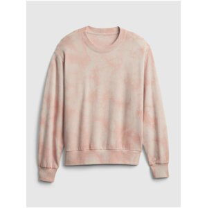 Růžová dámská mikina balloon sleeve crewneck sweat