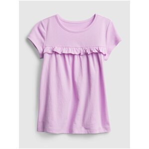 Růžové holčičí dětské tričko ss ptf tunic