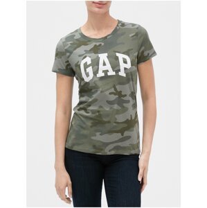 Zelené dámské tričko GAP Logo ss clsc tee