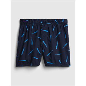 Modré pánské trenýrky print boxers