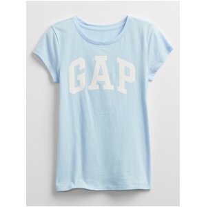 Modré holčičí dětské tričko GAP Logo v arch