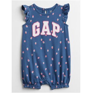 Modré holčičí baby body GAP Logo v-g prt sty