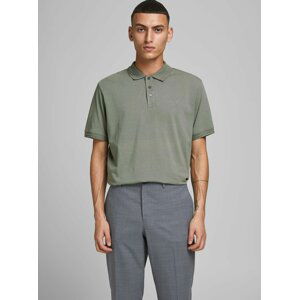 Šedozelené polo tričko Jack & Jones