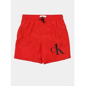 Calvin Klein červené chlapecké plavky Medium Drawstring