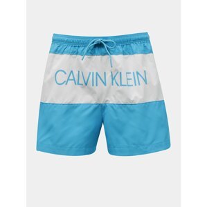 Calvin Klein tyrkysové pánské plavky Short Drawstring