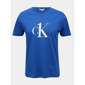 Calvin Klein modré pánské tričko Relaxed Crew Tee