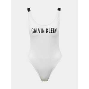 Bílé jednodílné plavky Scoop Back One Piece-RP Calvin Klein Underwear