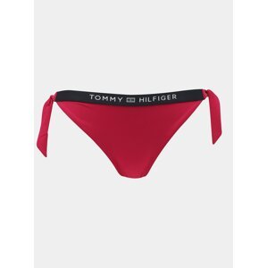 Tommy Hilfiger tmavě růžový spodní díl plavek Cheeky Side Tie Bikini