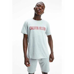 Calvin Klein šedé pánské tričko S/S Crew Neck