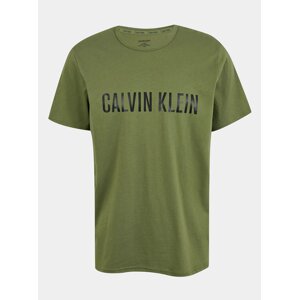 Calvin Klein khaki pánské tričko S/S Crew Neck