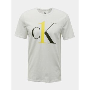 Calvin Klein bílé pánské tričko S/S Crew Neck