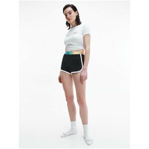 Bílo-černé dámské pyžamo S/S Short set Calvin Klein Underwear