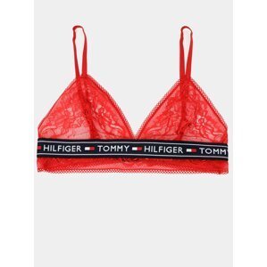 Červená dámská krajková podprsenka Tommy Hilfiger Triangle Bralette