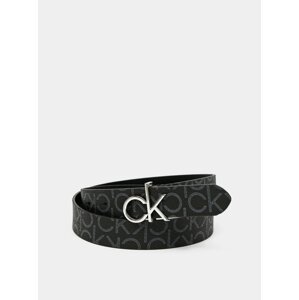 Calvin Klein černý pásek CK Logo Belt