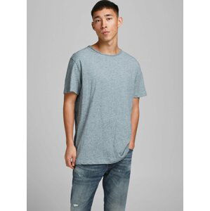 Světle modré žíhané basic tričko Jack & Jones Vance