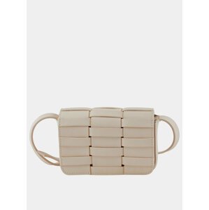 Krémová crossbody kabelka Pieces