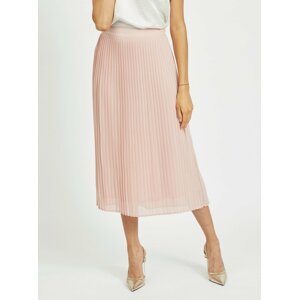 Světle růžová plisovaná sukně VILA