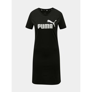 Černé šaty s potiskem Puma Ess
