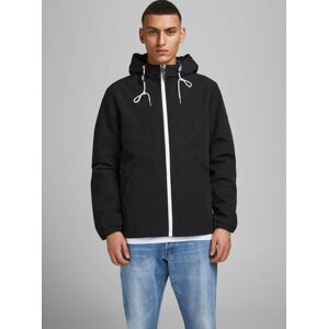 Černá lehká bunda s kapucí Jack & Jones Luke