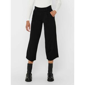 Černé culottes s knoflíky Jacqueline de Yong Geggo