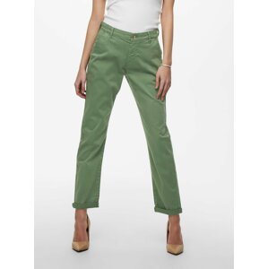 Zelené zkrácené kalhoty Jacqueline de Yong Dakota