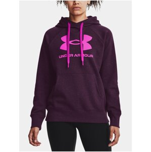 Mikina Under Armour Rival Fleece Logo Hoodie - fialová