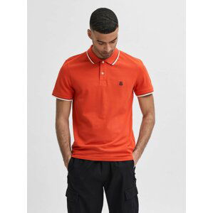 Oranžové polo tričko Selected Homme-New-Season