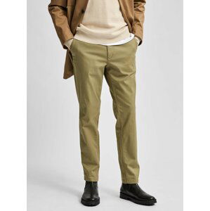 Khaki chino kalhoty Selected Homme Miles