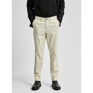 Krémové chino kalhoty Selected Homme Miles