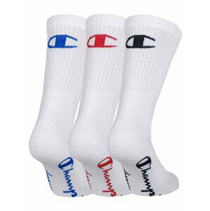 CHAMPION CREW SOCKS FASHION COLORED LOGO 3x - Sportovní ponožky 3 páry - bílá