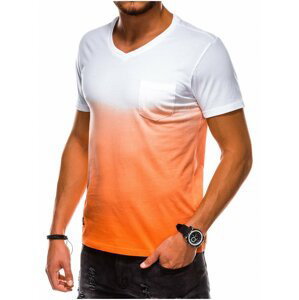 Pánské tričko bez potisku S1036 - oranžové