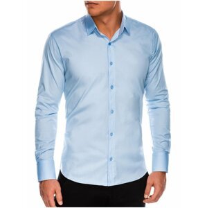 Světle modrá pánská slim fit košile K504
