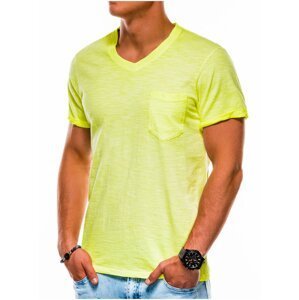 Pánské tričko bez potisku S1053 - žluté