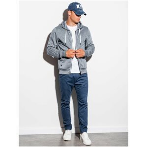 Červená pánská mikina na zip Ombre Clothing basic basic