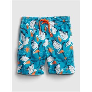 Modré klučičí dětské plavky recycled graphic swim trunks