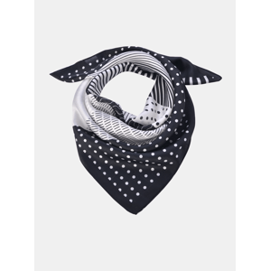 Bílo-černý vzorovaný šátek Clayre & Eef